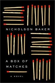 Front cover of A Box of Matches by Nicholson Baker