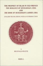 Front cover of The prophet of Islam in Old French by Reginald Hyatte