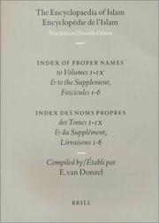 Front cover of Encyclopaedia of Islam/Encyclopedie De L'Islam by Eabli Par E. Van Donzel