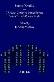 Front cover of Signs of Orality by E. Anne Mackay