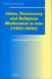 Front cover of Islam, democracy and religious modernism in Iran,  1953-2000 by Forough Jahanbakhsh