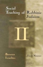 Front cover of The Social Teaching of Rabbinic Judaism by Jacob Neusner