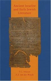 Cover of Ancient Israelite and early Jewish literature by Vriezen, Th. C.