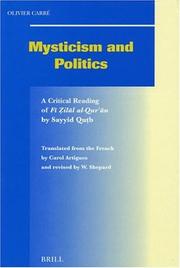 Front cover of Mysticism and politics by Olivier Carré