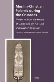 Front cover of Muslim-Christian polemic during the Crusades by R.Y Ebied
