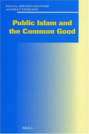 Front cover of Public Islam and the common good by Armando Salvatore