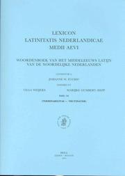 Front cover of Lexicon latinitatis Nederlandicae medii aeva by J. W. Fuchs