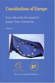 Front cover of Constitutions of Europe by Unknown