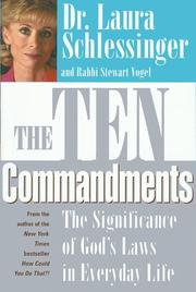 Cover of The Ten commandments by Laura Schlessinger