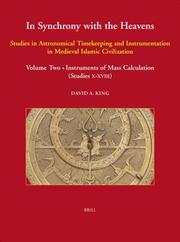 Front cover of In Synchrony With the Heavens by David A. King