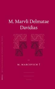 Cover of Davidias by Marko Marulić