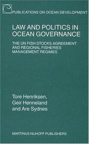 Front cover of Law and politics in ocean governance by Tore Henriksen