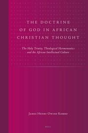 Front cover of The Doctrine of God in African Christian Thought by James Henry Owino Kombo