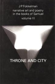 Front cover of Narrative art and poetry in the books of Samuel by J. P. Fokkelman