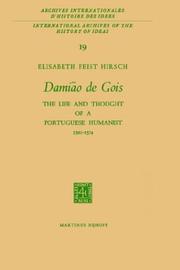 Front cover of Damião de Gois by Elisabeth Feist Hirsch