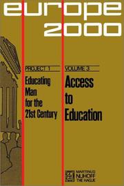 Front cover of Access to education by Alfred Sauvy