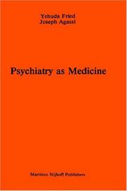 Front cover of Psychiatry as medicine by Yehuda Fried