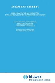 Cover of European liberty by Pierre Manent