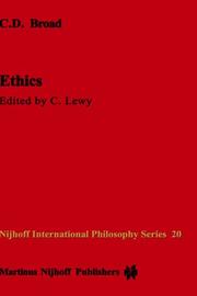 Cover of Ethics by Charlie Dunbar Broad