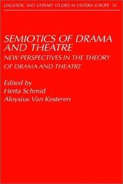 Front cover of Semiotics of drama and theatre by Herta Schmid