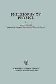 Front cover of Philosophy of physics by Mario Bunge