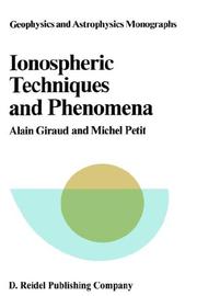 Cover of Ionospheric techniques and phenomena by Alain Giraud