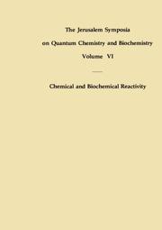 Front cover of Chemical and Biochemical Reactivity (Jerusalem Symposia) by Unknown