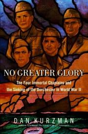 Cover of No Greater Glory by Dan Kurzman