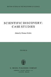 Cover of Scientific discovery, case studies by Guy L. Leonard Memorial Conference in Philosophy University of Nevada, Reno 1978.