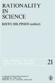 Front cover of Rationality in science by Risto Hilpinen