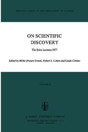 Front cover of On scientific discovery by International School for the History of Science Erice, Italy 1977.