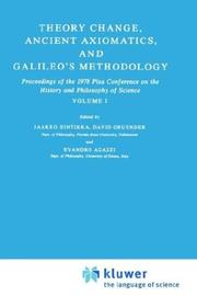 Front cover of Theory change, ancient axiomatics, and Galileo's methodology by Pisa Conference on the History and Philosophy of Science (1978)