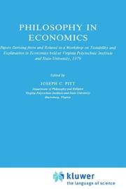 Front cover of Philosophy in economics by Workshop on Testability and Explanation in Economics (1979 Virginia Polytechnic Institute and State University)