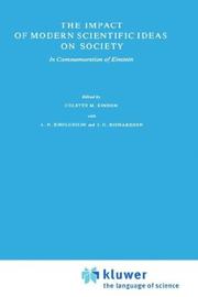 Front cover of The Impact of modern scientific ideas on society by Albert Einstein