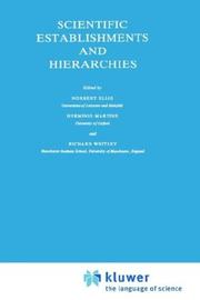 Front cover of Scientific establishments and hierarchies by Herminio Martins