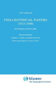 Cover of Philosophical papers, 1913-1946 by Otto Neurath