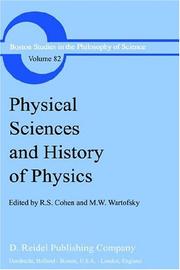 Front cover of Physical sciences and history of physics by R. S. Cohen