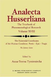 Cover of The Existential coordinates of the human condition, poetic--epic--tragic by Anna-Teresa Tymieniecka