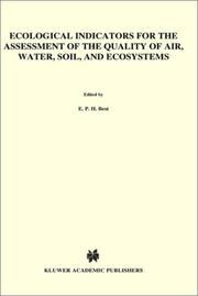 Front cover of Ecological Indicators for the Assessment of the Quality of Air, Water, Soil and Ecosystems ("Environmental Monitoring & Assessment") by Unknown