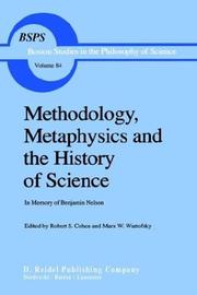 Front cover of Methodology, metaphysics, and the history of science by R. S. Cohen