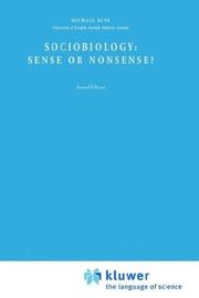 Front cover of Sociobiology, sense or nonsense? by Michael Ruse