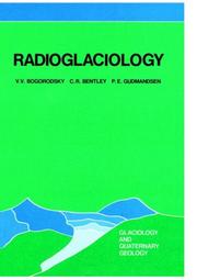 Cover of Radioglaciology by V. V. Bogorodskiĭ