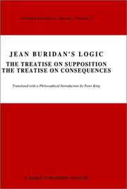 Cover of Jean Buridan's Logic by Jean Buridan