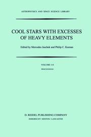 Front cover of Cool stars with excesses of heavy elements by Strasbourg Observatory Colloquium (1984 Strasbourg, France)