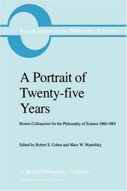 Front cover of A Portrait of twenty-five years by R. S. Cohen