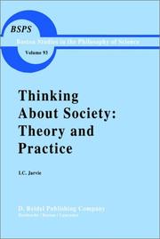 Front cover of Thinking about society by Ian Charles Jarvie