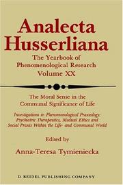Cover of The Moral sense in the communal significance of life by Anna-Teresa Tymieniecka
