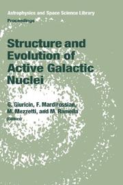 Front cover of Structure and Evolution of Active Galactic Nuclei (Astrophysics and Space Science Library) by Unknown