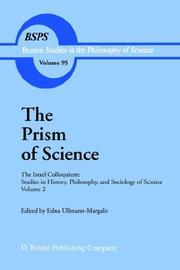 Front cover of The Prism of science by Edna Ullmann-Margalit