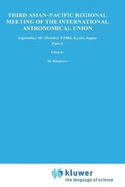 Front cover of Third Asian-Pacific Regional Meeting of the International Astronomical Union by International Astronomical Union. Asian-Pacific Regional Meeting